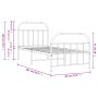 Metallbettgestell mit Kopf- und Fußteil weiß 80x200 cm von vidaXL, Betten und Lattenroste - Ref: Foro24-353693, Preis: 78,14 ...
