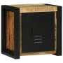 Juego de muebles de baño 3 pcs Marrón Madera de mango maciza