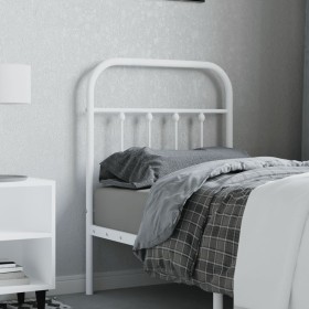Kopfteil aus weißem Metall, 75 cm von vidaXL, Kopf- und Fußteile - Ref: Foro24-352653, Preis: 28,50 €, Rabatt: %