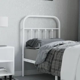 White metal headboard 75 cm by vidaXL, Headboards and footboards - Ref: Foro24-352653, Price: 28,05 €, Discount: %