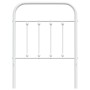 Kopfteil aus weißem Metall, 75 cm von vidaXL, Kopf- und Fußteile - Ref: Foro24-352653, Preis: 28,50 €, Rabatt: %