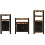 Juego de muebles de baño 3 pcs Madera reciclada maciza