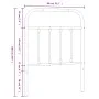 Kopfteil aus weißem Metall, 75 cm von vidaXL, Kopf- und Fußteile - Ref: Foro24-352653, Preis: 28,05 €, Rabatt: %