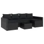Set de muebles de jardín 2 pzas y cojines ratán sintético negro de vidaXL, Conjuntos de jardín - Ref: Foro24-362345, Precio: ...
