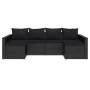 Set de muebles de jardín 2 pzas y cojines ratán sintético negro de vidaXL, Conjuntos de jardín - Ref: Foro24-362345, Precio: ...