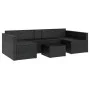 Set de muebles de jardín 2 pzas y cojines ratán sintético negro de vidaXL, Conjuntos de jardín - Ref: Foro24-362345, Precio: ...