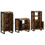 Juego de muebles de baño 3 pcs Madera reciclada maciza
