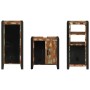 Juego de muebles de baño 3 pcs Madera reciclada maciza