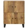Sideboard with 4 doors solid mango wood 60x33x75 cm by vidaXL, Sideboards - Ref: Foro24-352920, Price: 165,14 €, Discount: %