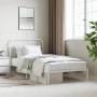 Metallbettgestell mit weißem Kopfteil 107x203 cm von vidaXL, Betten und Lattenroste - Ref: Foro24-352623, Preis: 81,97 €, Rab...