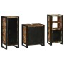 Juego de muebles de baño 3 pcs Madera reciclada maciza