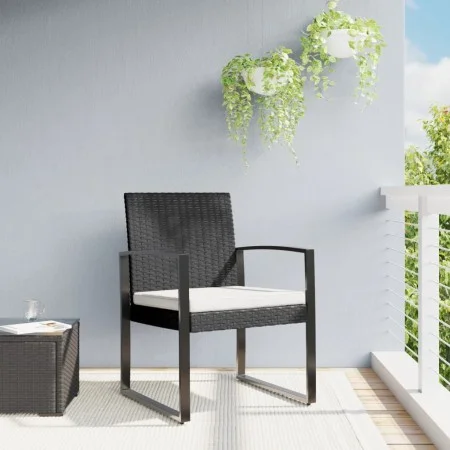 Garten-Esszimmerstühle 2 Stück PP Rattanoptik schwarz von vidaXL, Gartenstühle - Ref: Foro24-360203, Preis: 90,63 €, Rabatt: %