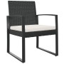 Garden dining chairs 2 pcs PP rattan look black by vidaXL, Garden chairs - Ref: Foro24-360203, Price: 91,55 €, Discount: %