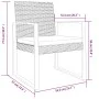 Garten-Esszimmerstühle 2 Stück PP Rattanoptik schwarz von vidaXL, Gartenstühle - Ref: Foro24-360203, Preis: 90,63 €, Rabatt: %