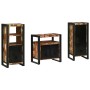Juego de muebles de baño 3 pcs Madera reciclada maciza