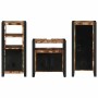 Juego de muebles de baño 3 pcs Madera reciclada maciza