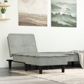 Light Gray Velvet Divan Sofa by vidaXL, Daybeds - Ref: Foro24-352844, Price: 127,66 €, Discount: %