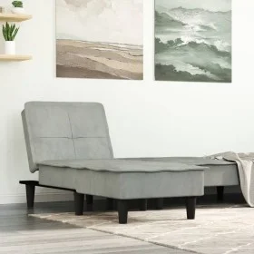 Light Gray Velvet Divan Sofa by vidaXL, Daybeds - Ref: Foro24-352844, Price: 154,09 €, Discount: %