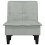 Light Gray Velvet Divan Sofa by vidaXL, Daybeds - Ref: Foro24-352844, Price: 154,09 €, Discount: %