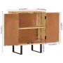 Aparador con 2 puertas madera maciza de mango 55x35x70 cm de vidaXL, Aparadores - Ref: Foro24-354983, Precio: 188,30 €, Descu...