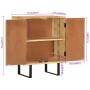 Sideboard mit 2 Türen aus massivem Mangoholz 55x35x70 cm von vidaXL, Sideboards - Ref: Foro24-354983, Preis: 200,59 €, Rabatt: %