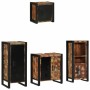 Juego de muebles de baño 4 pcs Madera reciclada maciza