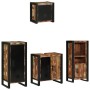 Juego de muebles de baño 4 pcs Madera reciclada maciza