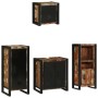 Juego de muebles de baño 4 pcs Madera reciclada maciza