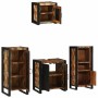 Juego de muebles de baño 4 pcs Madera reciclada maciza