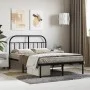 Bettgestell mit schwarzem Metallkopfteil 120x200 cm von vidaXL, Betten und Lattenroste - Ref: Foro24-353633, Preis: 112,01 €,...