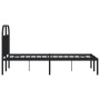 Bed frame with black metal headboard 120x200 cm by vidaXL, Beds and slatted bases - Ref: Foro24-353633, Price: 114,24 €, Disc...