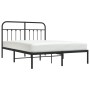 Bettgestell mit schwarzem Metallkopfteil 140x190 cm von vidaXL, Betten und Lattenroste - Ref: Foro24-352578, Preis: 112,99 €,...