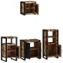 Juego de muebles de baño 4 pcs Madera reciclada maciza