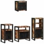 Juego de muebles de baño 4 pcs Madera reciclada maciza