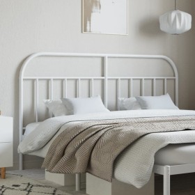 Cabecero de metal blanco 180 cm de vidaXL, Cabeceros y pies de cama - Ref: Foro24-353720, Precio: 36,35 €, Descuento: %