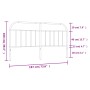 Kopfteil aus weißem Metall, 180 cm von vidaXL, Kopf- und Fußteile - Ref: Foro24-353720, Preis: 36,35 €, Rabatt: %
