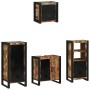 Juego de muebles de baño 4 pcs Madera reciclada maciza