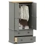 VIGO Kleiderschrank aus massivem grauem Kiefernholz 90x55x176 cm von vidaXL, Kleiderschränke - Ref: Foro24-353165, Preis: 385...