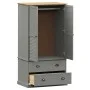 VIGO Kleiderschrank aus massivem grauem Kiefernholz 90x55x176 cm von vidaXL, Kleiderschränke - Ref: Foro24-353165, Preis: 385...