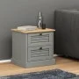 VIGO bedside table solid gray pine wood 42x35x42 cm by vidaXL, Nightstands - Ref: Foro24-353159, Price: 51,78 €, Discount: %