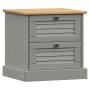 VIGO bedside table solid gray pine wood 42x35x42 cm by vidaXL, Nightstands - Ref: Foro24-353159, Price: 52,48 €, Discount: %