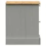 VIGO bedside table solid gray pine wood 42x35x42 cm by vidaXL, Nightstands - Ref: Foro24-353159, Price: 51,78 €, Discount: %