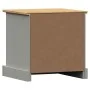 VIGO bedside table solid gray pine wood 42x35x42 cm by vidaXL, Nightstands - Ref: Foro24-353159, Price: 51,78 €, Discount: %