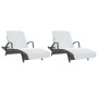Toallas de playa 2 uds tela blanco 400 g/m² 75x200 cm de vidaXL, Toallas de playa - Ref: Foro24-362670, Precio: 39,57 €, Desc...