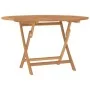 Folding garden table solid teak wood Ø 110x75 cm by vidaXL, Garden tables - Ref: Foro24-362618, Price: 139,33 €, Discount: %