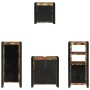Juego de muebles de baño 4 pcs Madera reciclada maciza