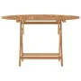 Folding garden table solid teak wood Ø 110x75 cm by vidaXL, Garden tables - Ref: Foro24-362618, Price: 139,33 €, Discount: %