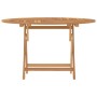 Mesa de jardín plegable madera maciza de teca Ø 110x75 cm de vidaXL, Mesas de jardín - Ref: Foro24-362618, Precio: 144,14 €, ...
