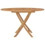 Folding garden table solid teak wood Ø 110x75 cm by vidaXL, Garden tables - Ref: Foro24-362618, Price: 139,33 €, Discount: %