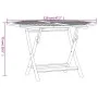 Folding garden table solid teak wood Ø 110x75 cm by vidaXL, Garden tables - Ref: Foro24-362618, Price: 139,33 €, Discount: %